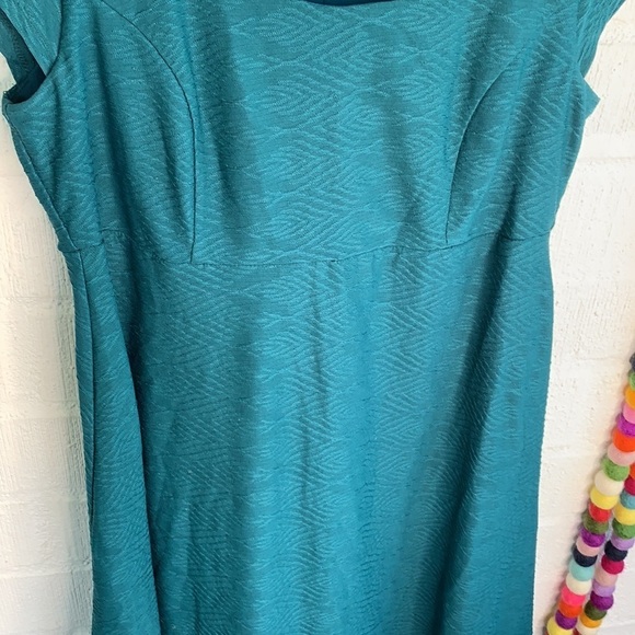 Motherhood Teal Cocktail Work Dress sz M - Picture 3 of 5